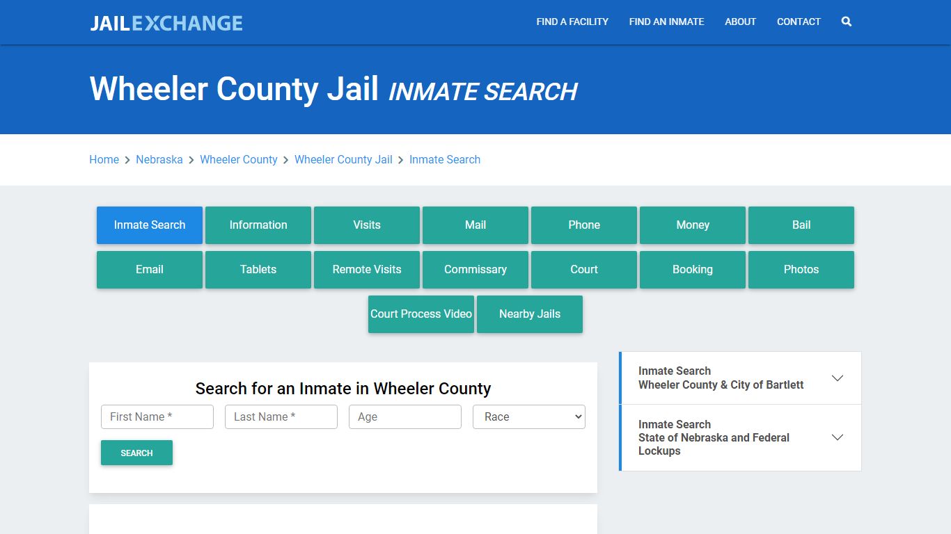 Wheeler County Jail, NE Inmate Search: Roster & Mugshots