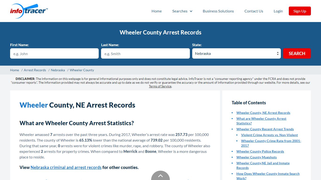 Wheeler County, NE Arrests, Mugshots & Jail Records - InfoTracer